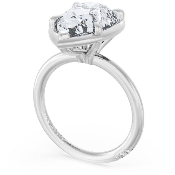 Pear Solitaire Engagement Ring - Image 4
