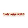 Marquise Design Wedding Band with Ruby