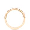 Marquise Design Wedding Band with Ruby - Image 2