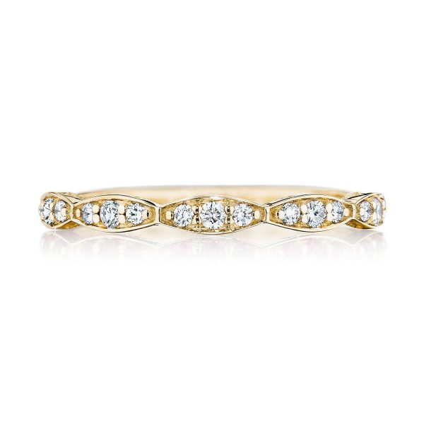 Marquise Design Wedding Band with Diamond