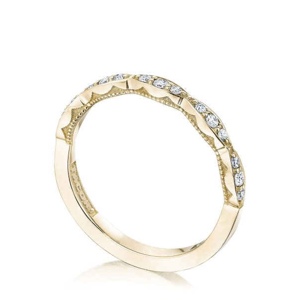 Marquise Design Wedding Band with Diamond - Image 2