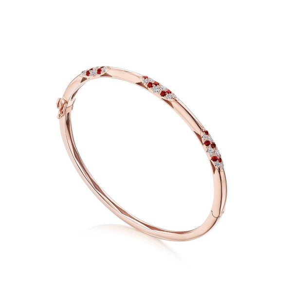 Bangle, Pulse Diamond & Ruby, 3.25mm - Image 3