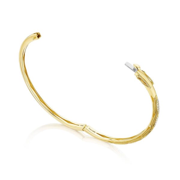 Bangle, Single Row Diamond, 3mm - Image 2