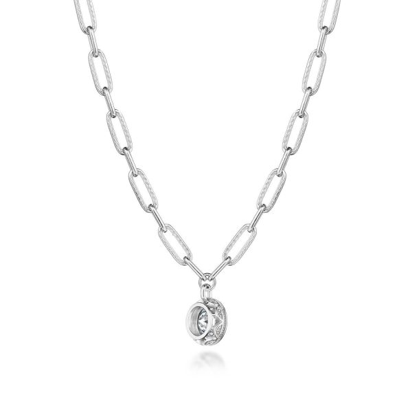 Petite Diamond Link Necklace - Image 2