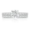 Round Solitaire Engagement Ring - Image 3