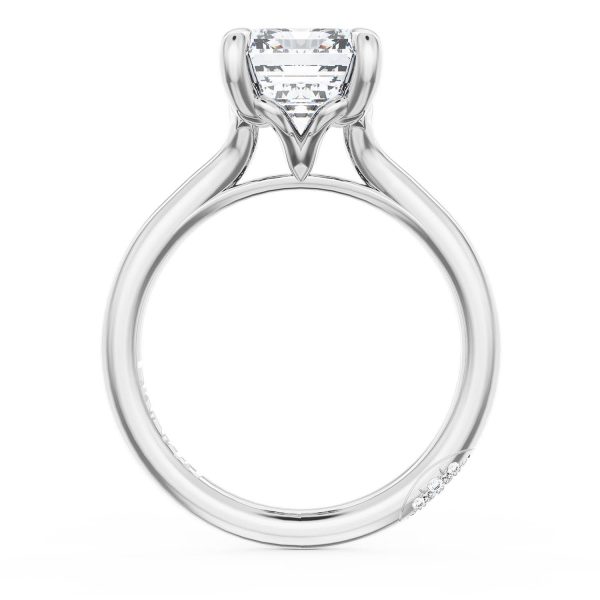 Emerald Solitaire Engagement Ring - Image 2