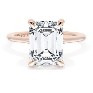 Emerald Solitaire Engagement Ring