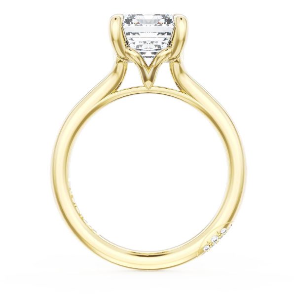 Emerald Solitaire Engagement Ring - Image 2