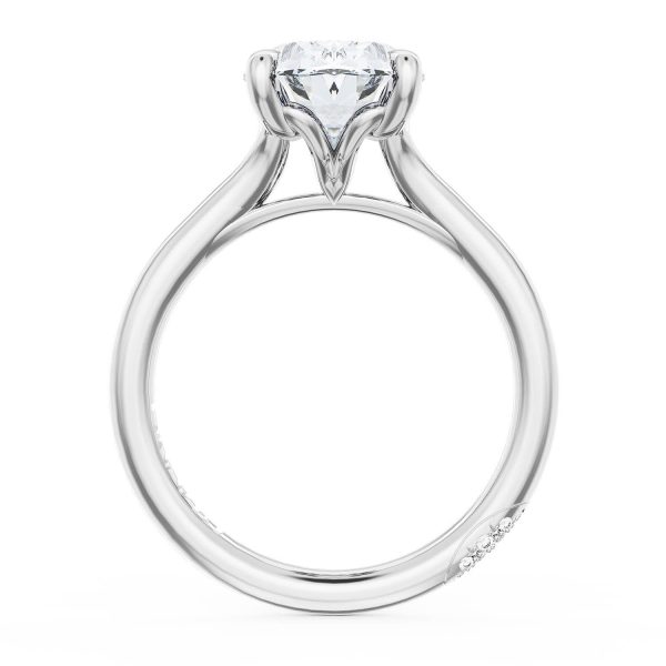 Oval Solitaire Engagement Ring - Image 2