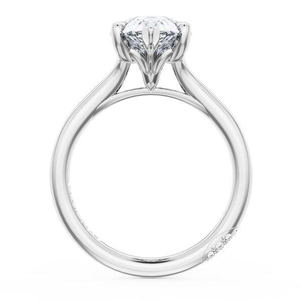 Pear Solitaire Engagement Ring - Image 2