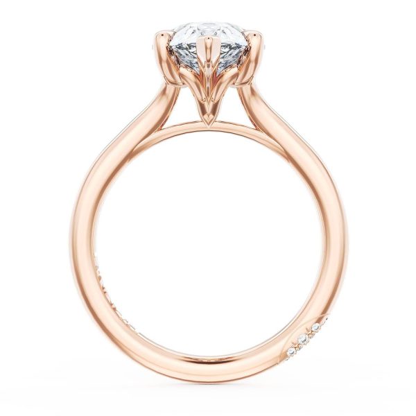 Pear Solitaire Engagement Ring - Image 2