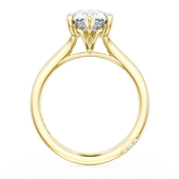 Pear Solitaire Engagement Ring - Image 2