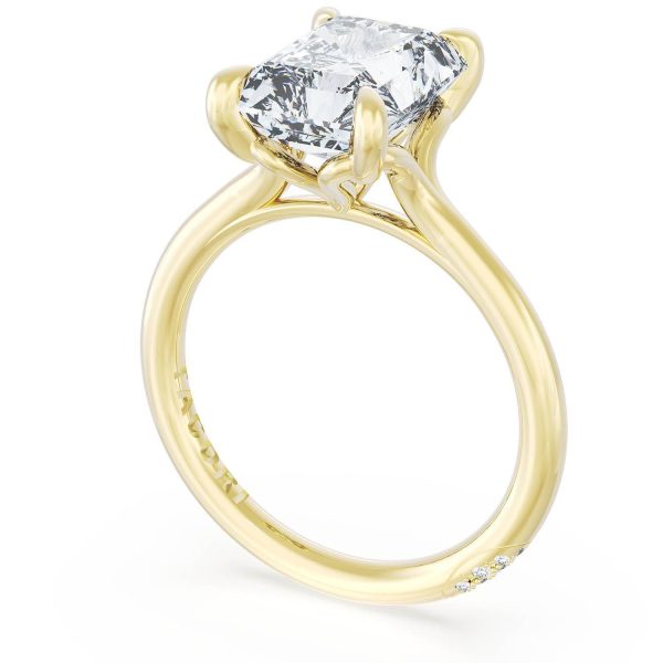 Radiant Solitaire Engagement Ring - Image 3