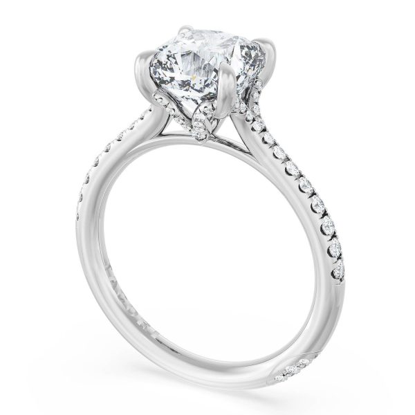 Cushion Solitaire Engagement Ring - Image 3