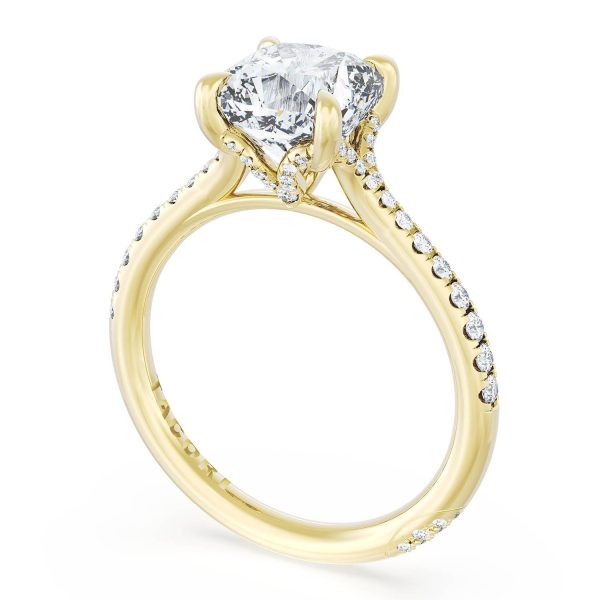 Cushion Solitaire Engagement Ring - Image 3
