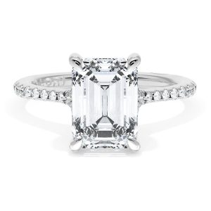 Emerald Solitaire Engagement Ring