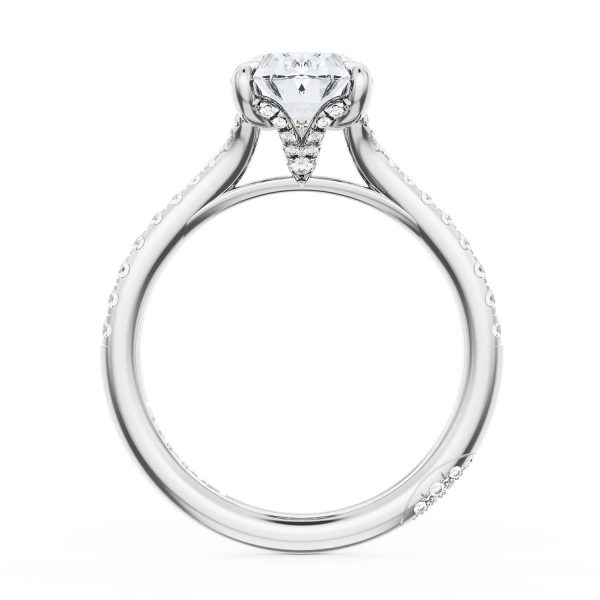 Oval Solitaire Engagement Ring - Image 2