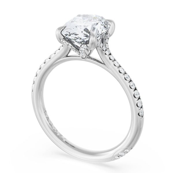 Oval Solitaire Engagement Ring - Image 3