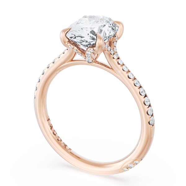Oval Solitaire Engagement Ring - Image 3