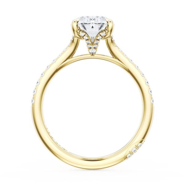 Oval Solitaire Engagement Ring - Image 2