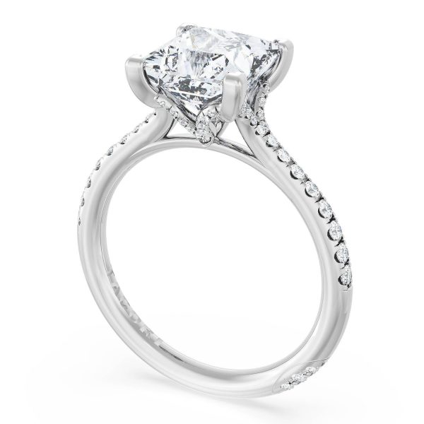 Princess Solitaire Engagement Ring - Image 3