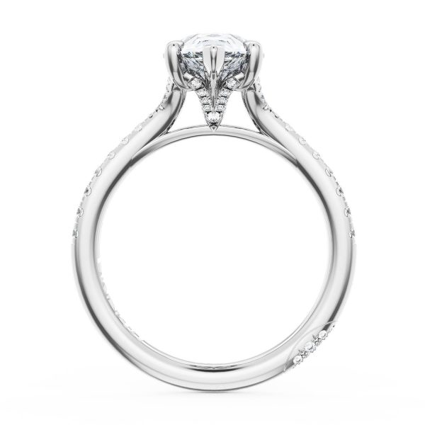 Pear Solitaire Engagement Ring - Image 2