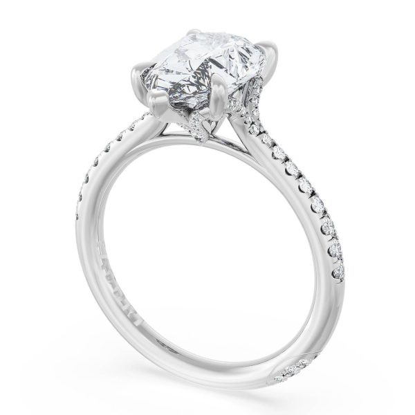 Pear Solitaire Engagement Ring - Image 3
