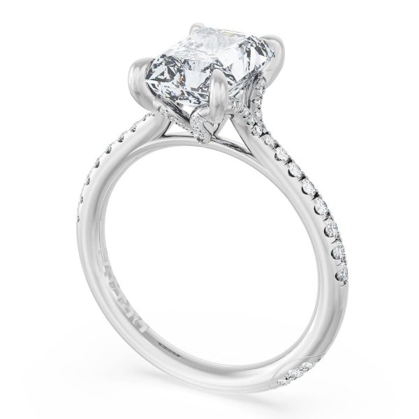 Radiant Solitaire Engagement Ring - Image 3