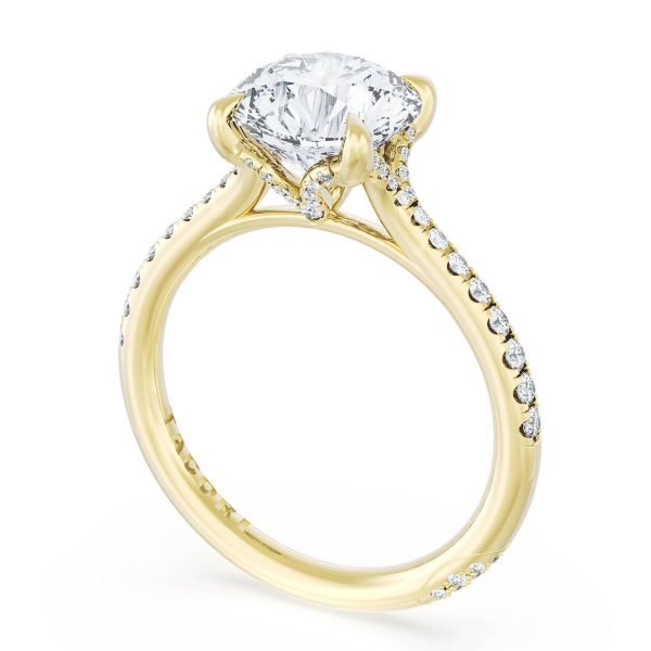 Round Solitaire Engagement Ring - Image 3