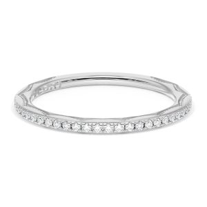 French Pavé Diamond Wedding Band, 1.70mm