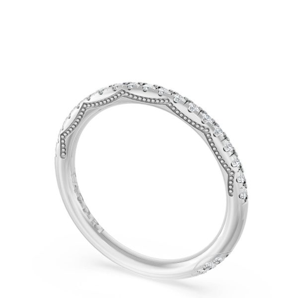French Pavé Diamond Wedding Band, 2.0mm - Image 3