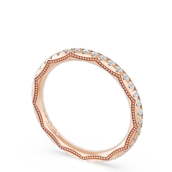 French Pavé Diamond Wedding Band, 2.0mm - Image 3