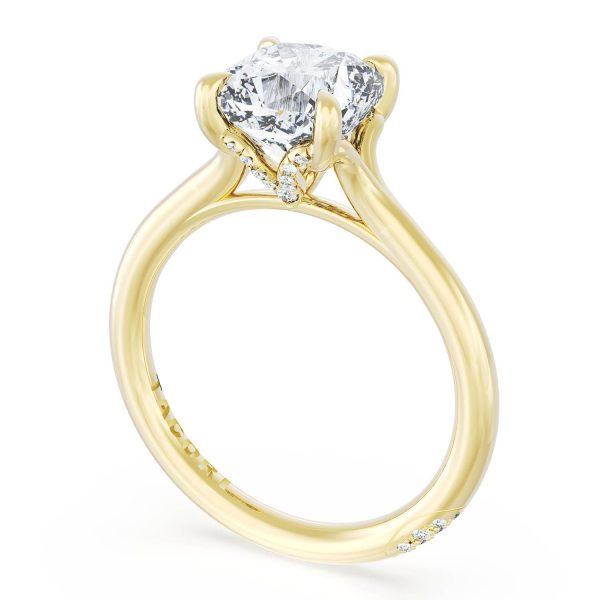Cushion Solitaire Engagement Ring - Image 3