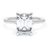 Emerald Solitaire Engagement Ring