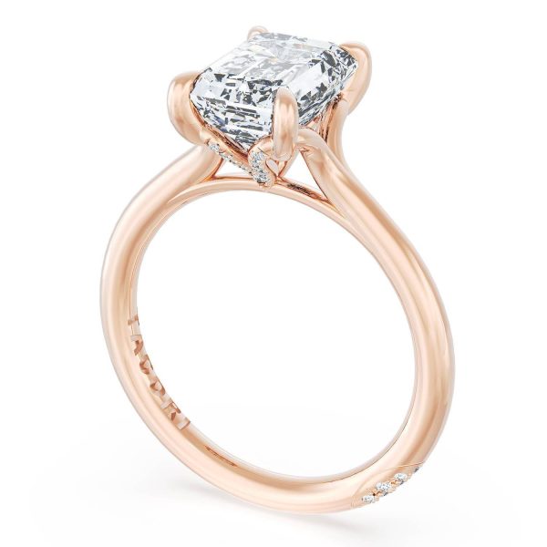 Emerald Solitaire Engagement Ring - Image 3