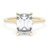 Emerald Solitaire Engagement Ring