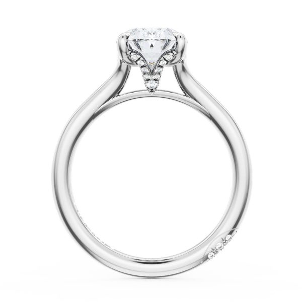 Oval Solitaire Engagement Ring - Image 2