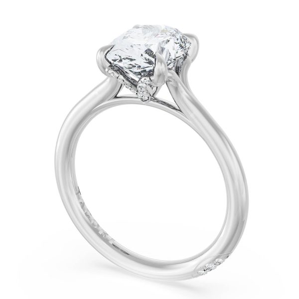Oval Solitaire Engagement Ring - Image 3
