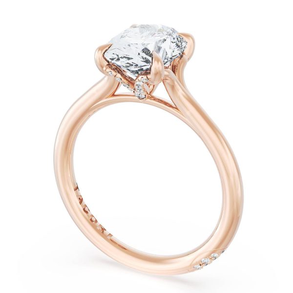 Oval Solitaire Engagement Ring - Image 3