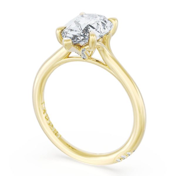 Pear Solitaire Engagement Ring - Image 3