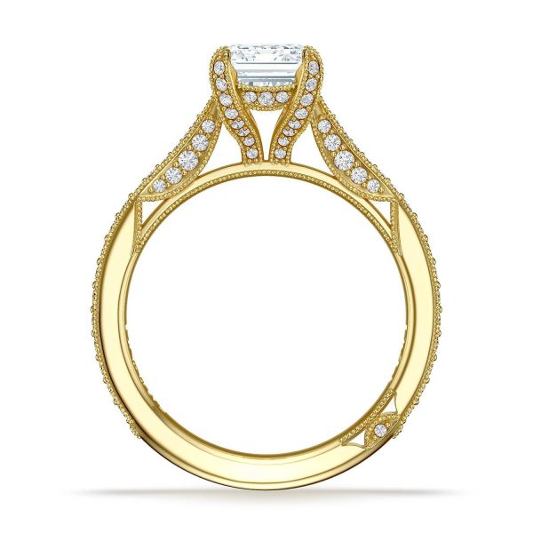 Emerald Solitaire Engagement Ring - Image 2