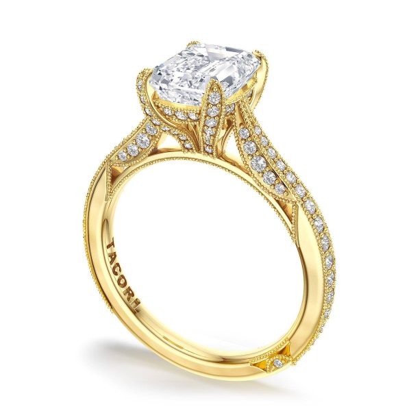 Emerald Solitaire Engagement Ring - Image 3