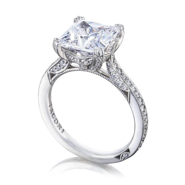 Princess Solitaire Engagement Ring - Image 3