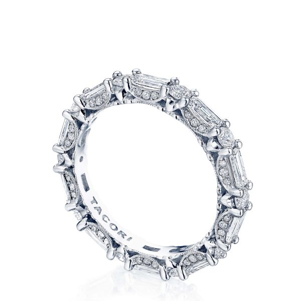 Baguette and Round Diamond Eternity Band - Image 3