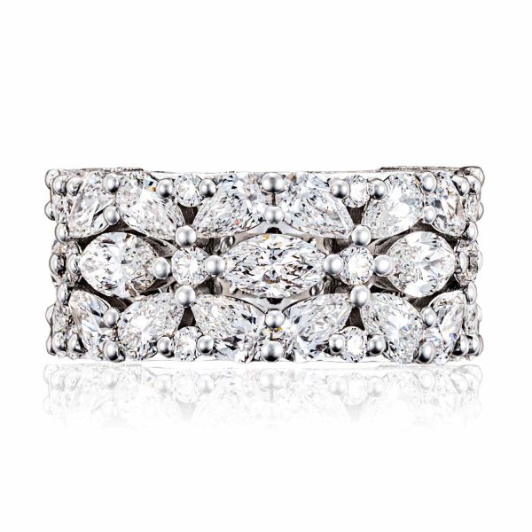 East West Marquise and Pear Mosaic Band