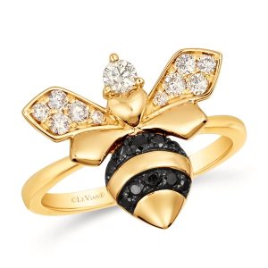 14K YELLOW GOLD DIAMOND  RING