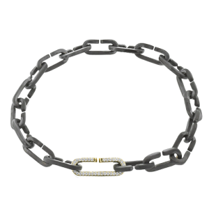 Gent Bracelet in 18k Gold with Diamonds