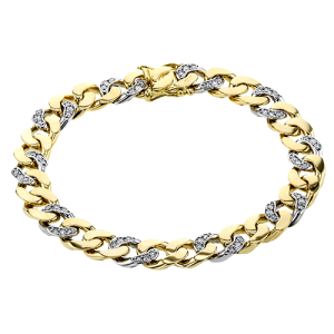 Gent Bracelet in 18k Gold with Diamonds