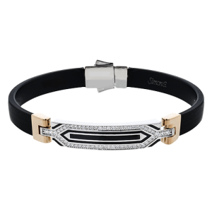 Gent Bracelet in 18k Gold with Diamonds