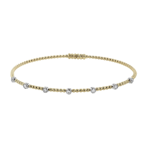 Bangle in 18k Gold with Diamonds